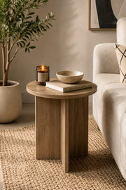 Vora Side Table – طاولة جانبية مودرن دائريه