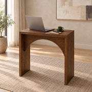 Velto brown desk with laptop in modern room