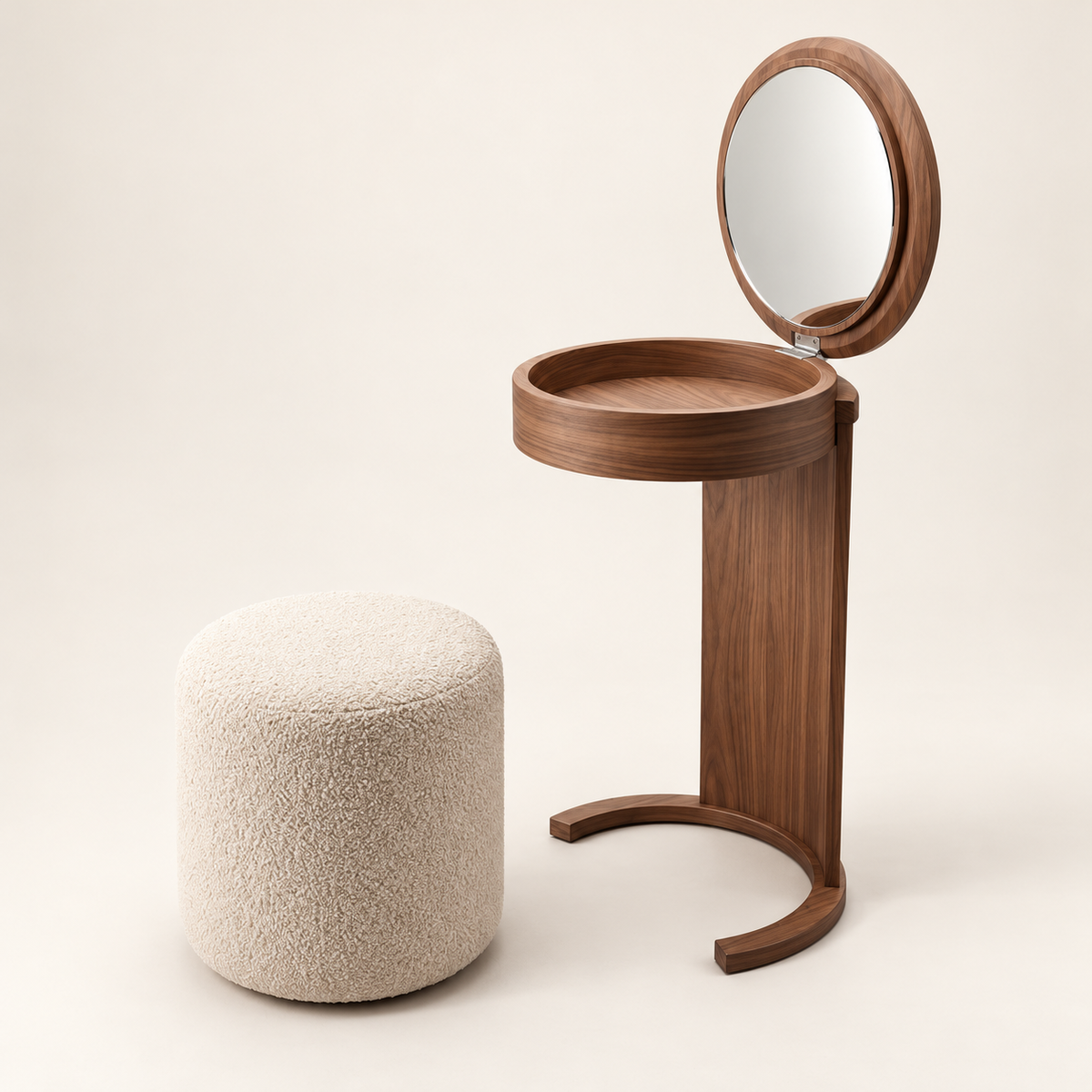 Lumé Vanity Set – تسريحة لومي بالمراية والبوف
