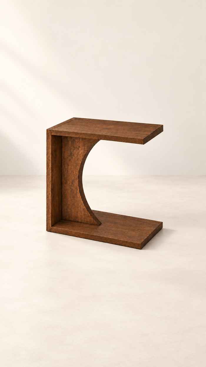 Velto Side Table – Modern C-Shaped Table